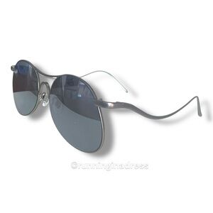 Linda Farrow X 3.1 Phillip Lim Mirrored Aviator Sunglasses With Wave Arm Detail